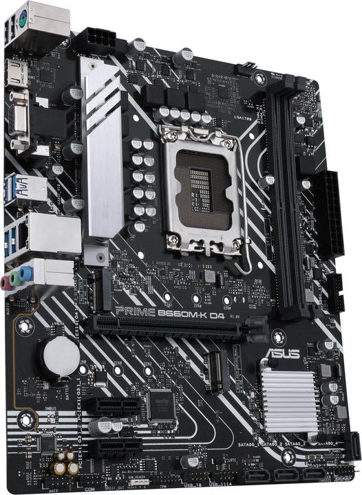 Productafbeelding ASUS PRIME B660M-K D4 (LGA 1700, Intel B660, mATX)