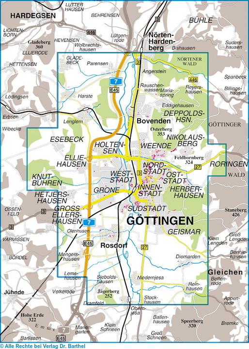 Produktbild Doktor Barthel Stadtplan Göttingen