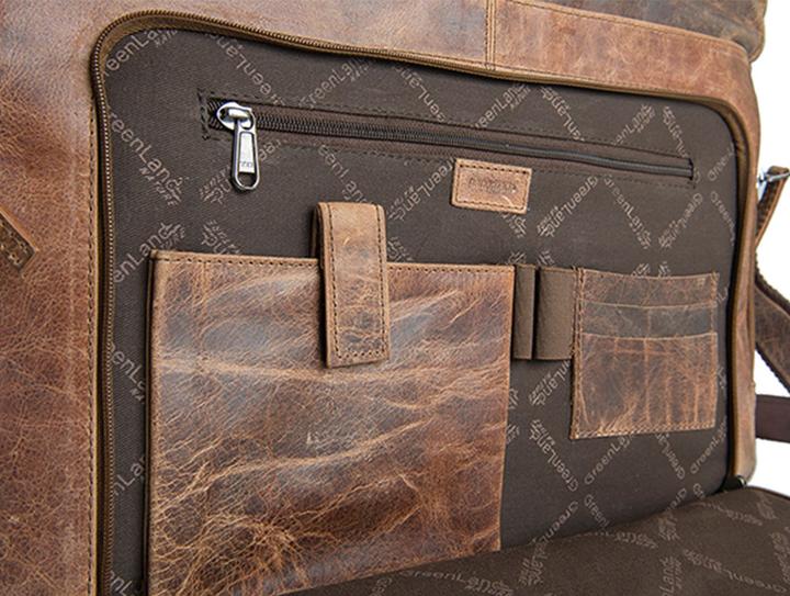 Produktbild Greenland Nature Montana Messenger Leder 40 cm Laptopfach (13 l)