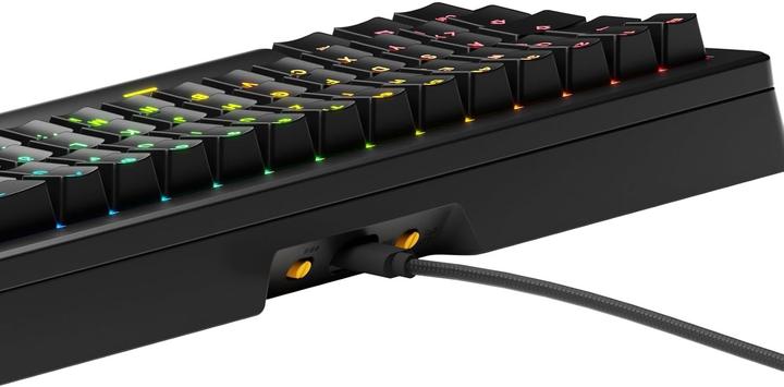 Immagine prodotto Glorious GMMK 3 HE 65% Tastiera da gioco personalizzata - Pre-costruita, ISO (DE), interruttori Fox HE, nero (DE, Cablato)