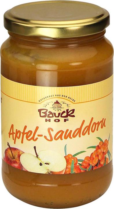 Actual product image Bauckhof Apple-sauce sea buckthorn (360 g)