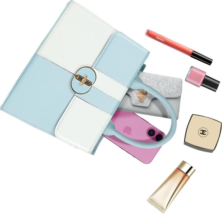 Actual product image Gallantry C-0184-LBLUEWHITE Handtasche