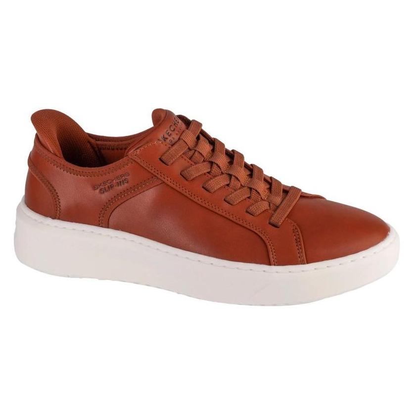 Skechers, Mannen, Sneakers, Slip-ins, Court Break - Kostuum Sneaker Bruin, Bruin, (42.5)
