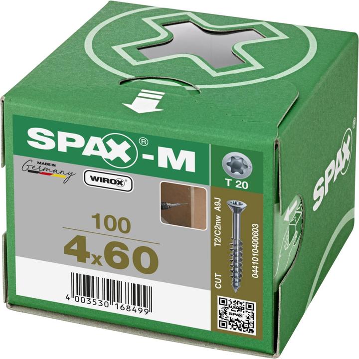 Produktbild Spax Senkkopf T-Star Plus T20 Teilgewinde Cut Wirox (100 Schrauben pro Stück)