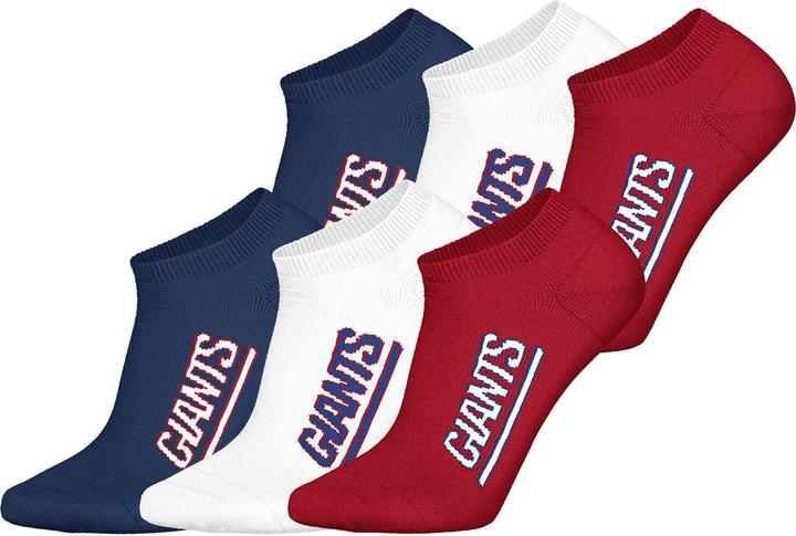 Produktbild NFL Freizeitsocken NY Giants Sneaker (6er Pack, 43 - 46)