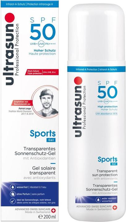 Actual product image Ultrasun Sports Gel (Suntan cream, SPF 50, 200 ml, 231 g)