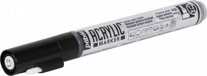 Produktbild Pebeo Acrylic Marker Dünn Rundspitze 1,2mm (Edles Silber, 1.20 mm)