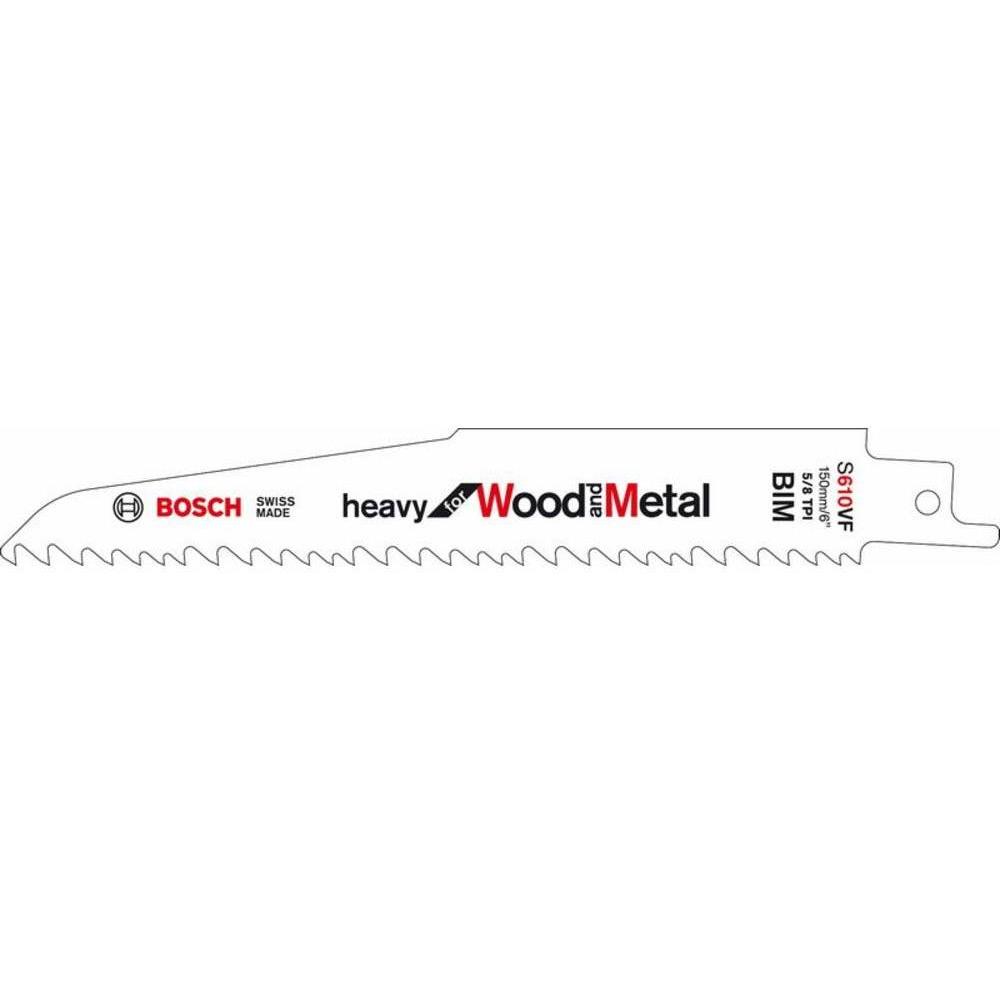Bosch Professional Zubehör, Sägeblatt, PRO Multi Material Demolition S610VF Blatt, 1,6 x 22 x 150 mm, 5-tlg.