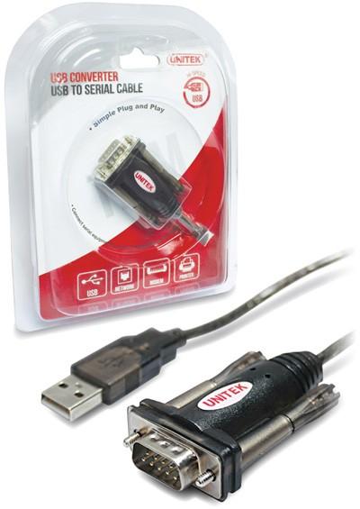 Produktbild Unitek Y-105 USB v. 1.1. RS232 Schwarz Kabelschnittstellen-/adapter (1.50 m)