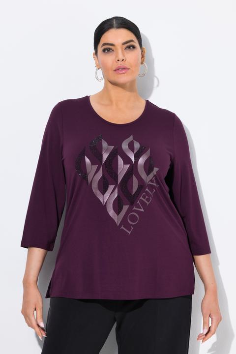 Produktbild Ulla Popken Shirt, Lovely, Classic, Rundhals, 3/4-Arm (58)