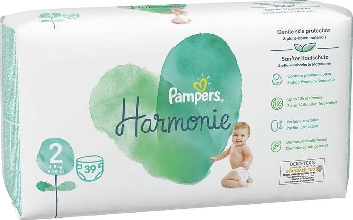 Actual product image Pampers Harmonie, Size 2, 39 Diapers, 4kg-8kg (Size 2, Pack, 39 pcs.)