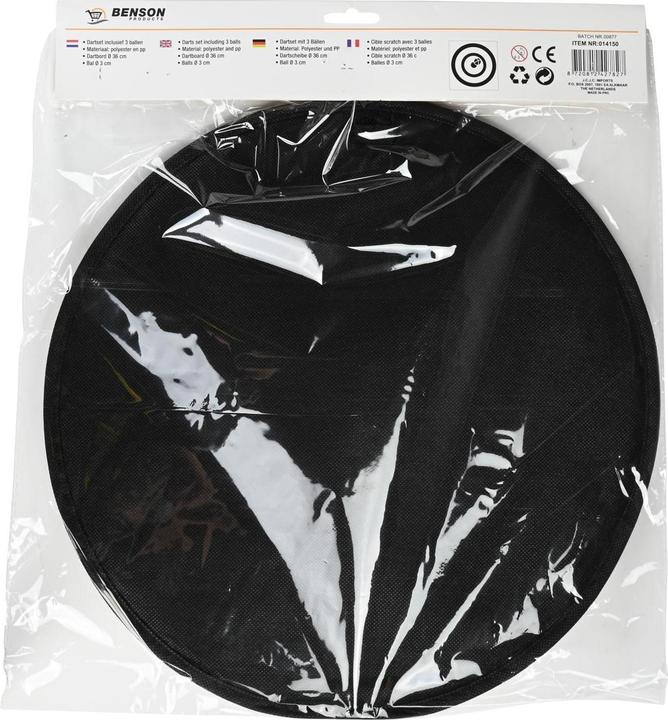 Actual product image Benson Dartboard for children with Velcro fastener ø36 cm