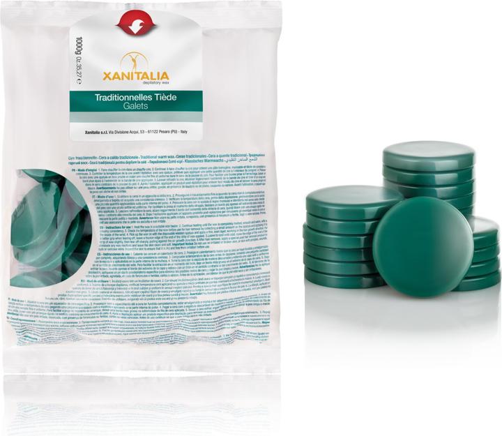 Produktbild XanitaliaPro Hard Wax Traditionnelles Tiède Chlorophyll 1000 g (1 x, 1000 g)