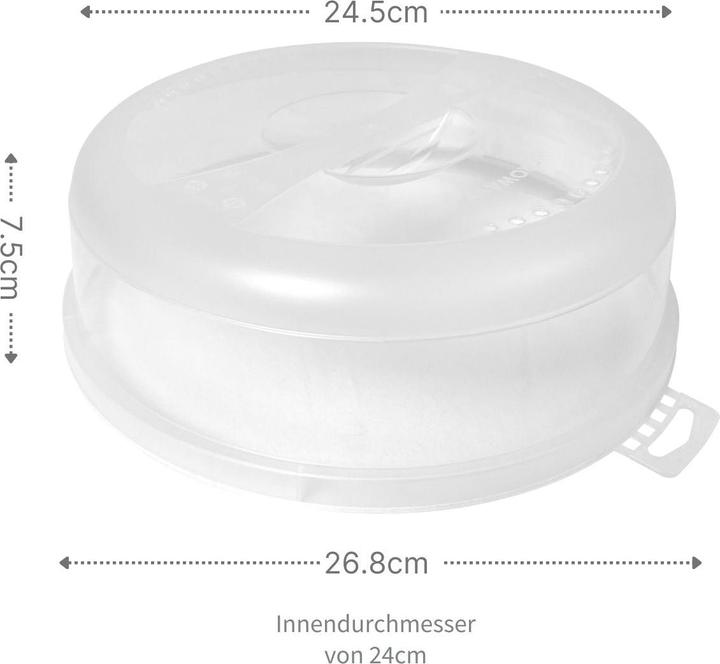 Actual product image Hobby Mikrowellenhaube mit Haken Mikrowellen-Abdeckung Mikrowellendeckel