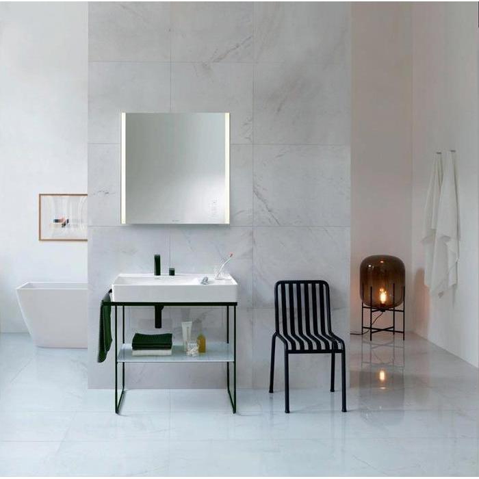 Thumbnail - Duravit, Waschbecken, Waschtisch DURASQUARE o ÜL m HLB Be li 800x470mm 1 HL weiss WG (470 mm, 800 mm)