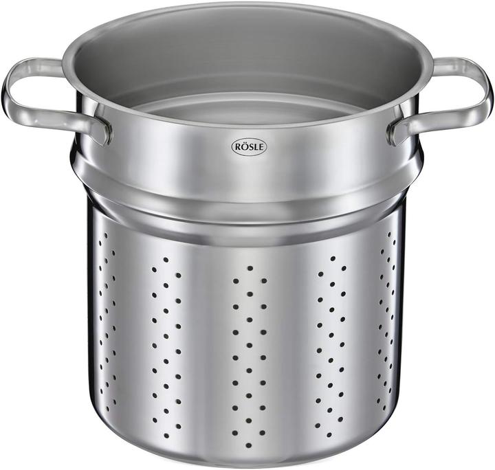 Image du produit Rösle Pastapan mit Deckel, 20 cm - Rã'ssle |Eleganz (4004293131539) (Casserole, Acier inoxydable, 20 x 30.50 cm)