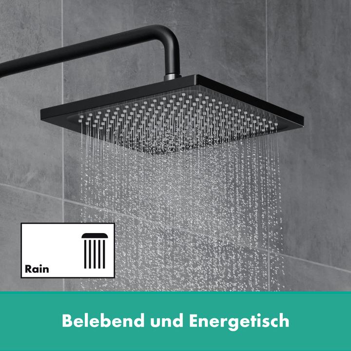 Productafbeelding hansgrohe HG hoofddouche Vernis Shape 230 1jet EcoSmart mat zwart (1 Type balk, 8.70 l/min)