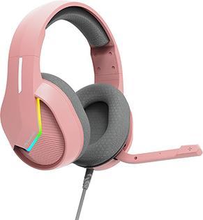 Actual product image Marvo TACTIC 40 Kophörer mit Mikrofon, wire, rose, 2.0, unterbeleuchtet, USB (Cable)