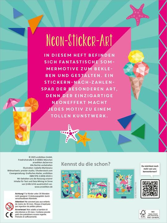 Image du produit I Love Summer – Mosaik-Stickerheft Sommerzeit