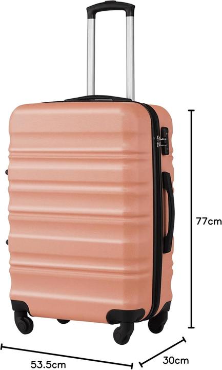 Actual product image Coolife Hartschalenkoffer mit TSA-Schloss und Rollen (93 l)