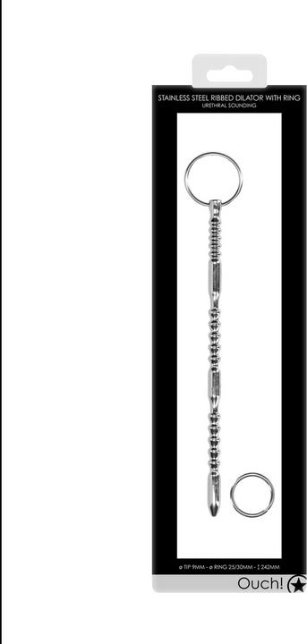 Immagine prodotto Doc Johnson Urethral Sounding - Metal Ribbed Dilator With Ring