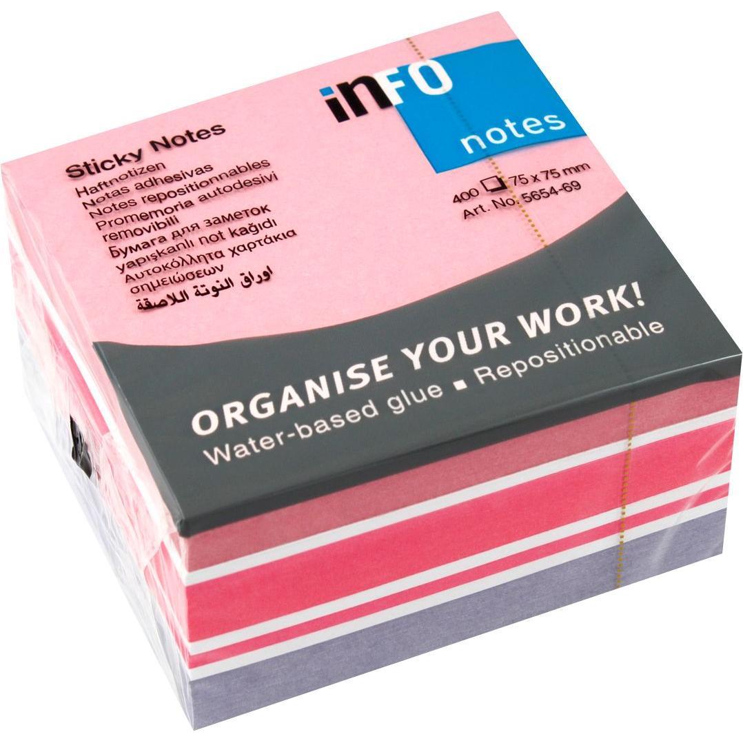 15x Info, Haftnotiz, Cube Haftnotizen Standard 5654-69 farbsortiert 1 St.