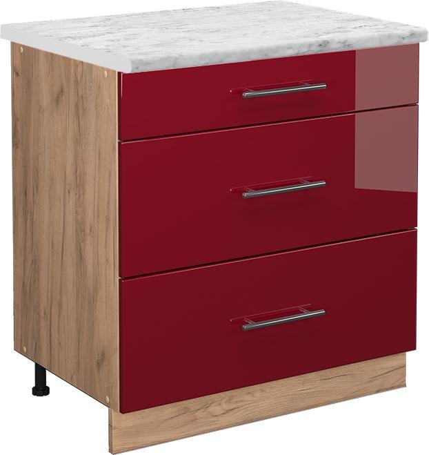 Produktbild Vicco Fame-Line mit 3 Schubladen, AP Marmor (80 x 60 x 82 cm)