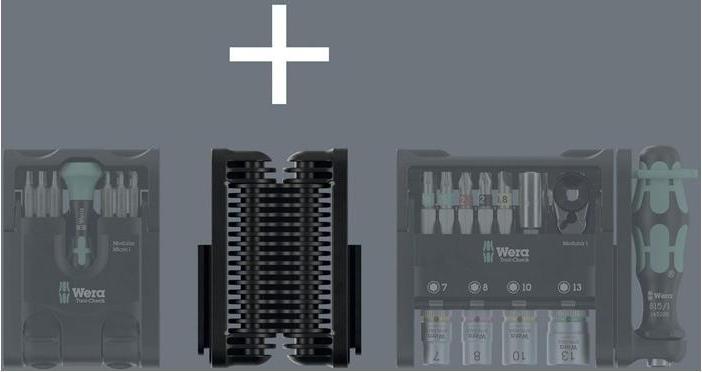 Actual product image Wera Tool-Check Modular Set (Hexagon socket TX, Cross Phillips PH, Cross Pozidriv PZ, Screw slot)
