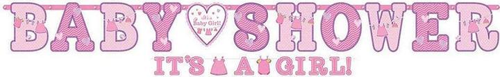 Amscan Its A Girl Cardstock Letter Baby Shower Banner (1 Piece)