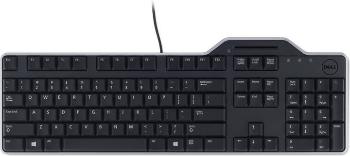 Actual product image Dell KB813 Smartcard Reader USB Keyboard (US, Cable)