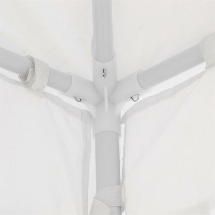 Produktbild VCM Pavillon 3x3 m in weiss PE Plane 4 Seitenteile Partyzelt Gartenzelt Sonnenschutz (300 cm, 300 cm)