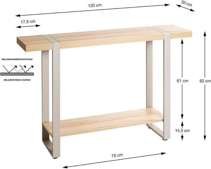 Produktbild HAKU Möbel Konsole (120 x 30 x 82 cm)