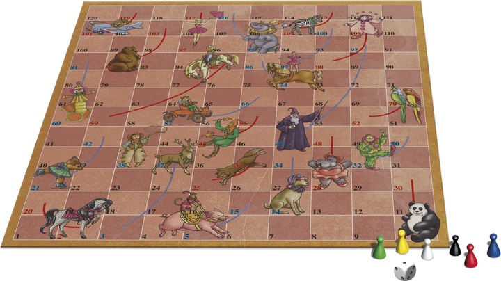 Produktbild Selecta Spielzeug Brettspiel Spiele aus der Vergangenheit - Zirkus/Schlangen und Leitern