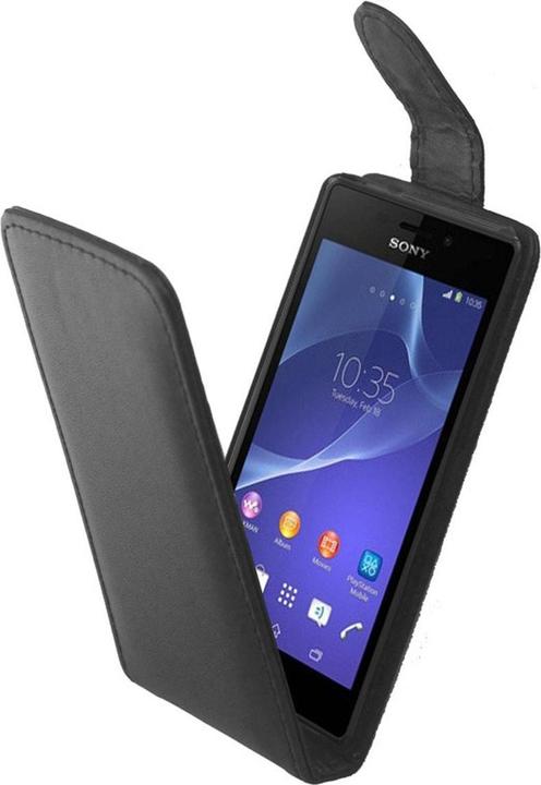 Produktbild König Design Handyhülle Schutztasche für Handy Sony Xperia Z3 Flipcase schwarz (Sony Xperia Z3)