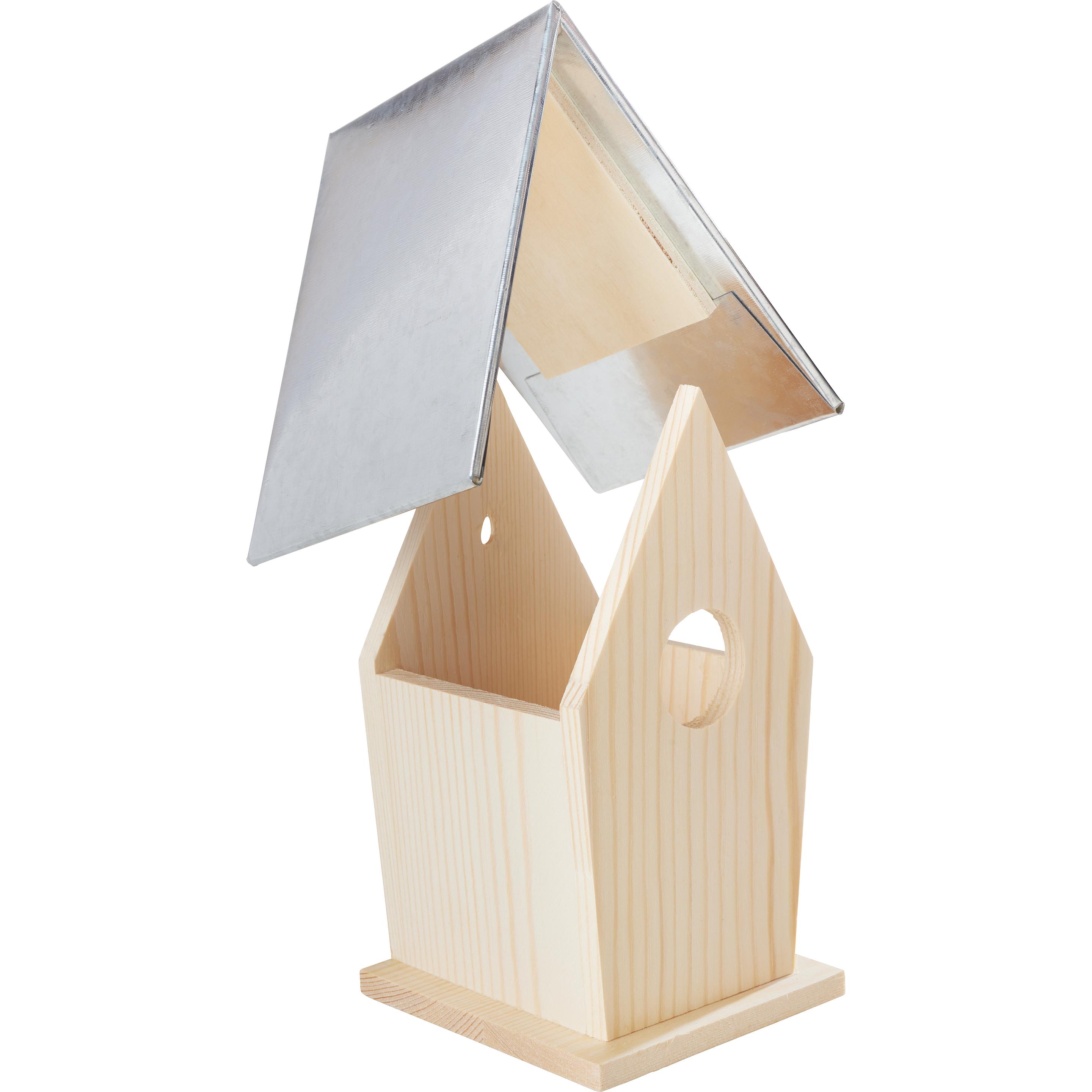 Creativ Company - Nichoir en bois et toit en zinc - 13,5 x 11 x 19 cm