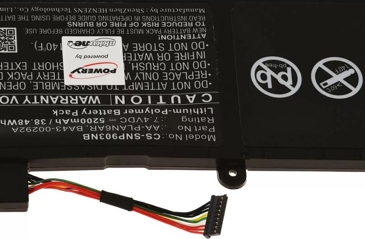 Produktbild AccuCell Akku passend für Samsung NP900X3A / Typ AA-PLAN6AR u.a. (5200 mAh)