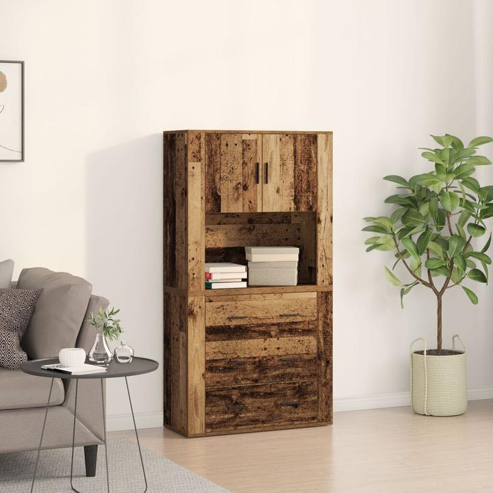 Actual product image vidaXL Highboard Aufbewahrung (33 x 33 x 150 cm)