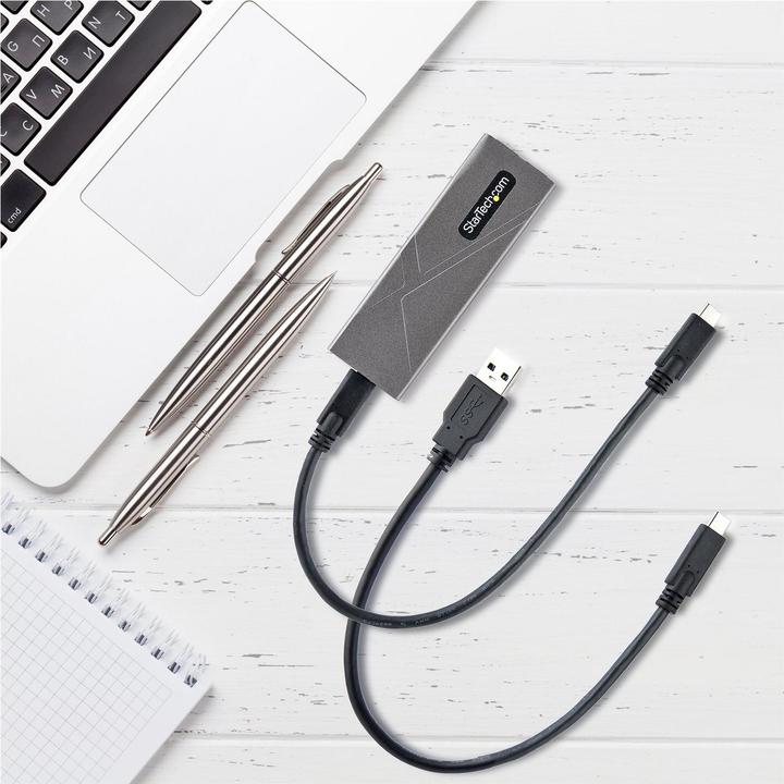 Actual product image StarTech com M2-USB-C-NVME-SATA, Box esterno SSD, M.2, M.2, 10 Gbit/s, Collegamento del dispositivo (M.2)