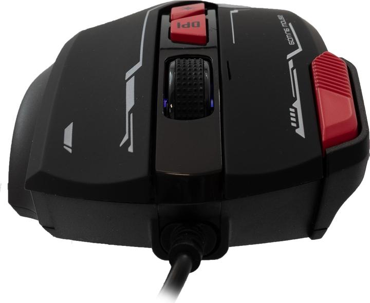 Actual product image Baracuda Gaming Mouse MANTA, 8D, 12800 dpi,Black (BGM-041) (Cable)