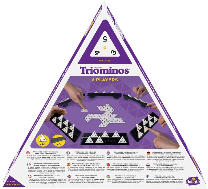 Image du produit Goliath Toys Triominos 6 joueurs (Allemand, Français, Italien, Anglais)