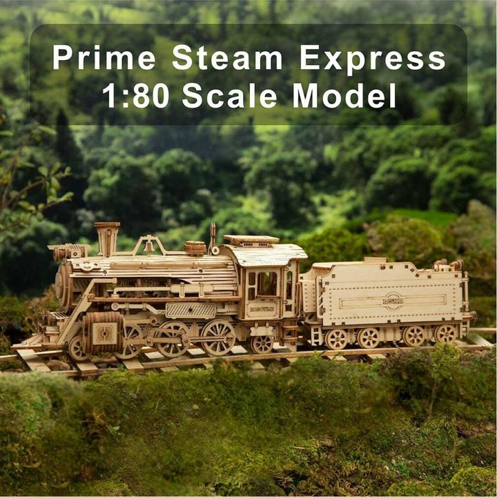 Produktbild Robotime Rokr 3D Holzpuzzle Prime Steam Express 308 Teile