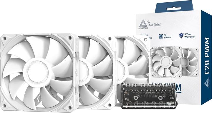 Produktbild Montech HS02 (weiss, Tempered Glass x 2) (ATX)