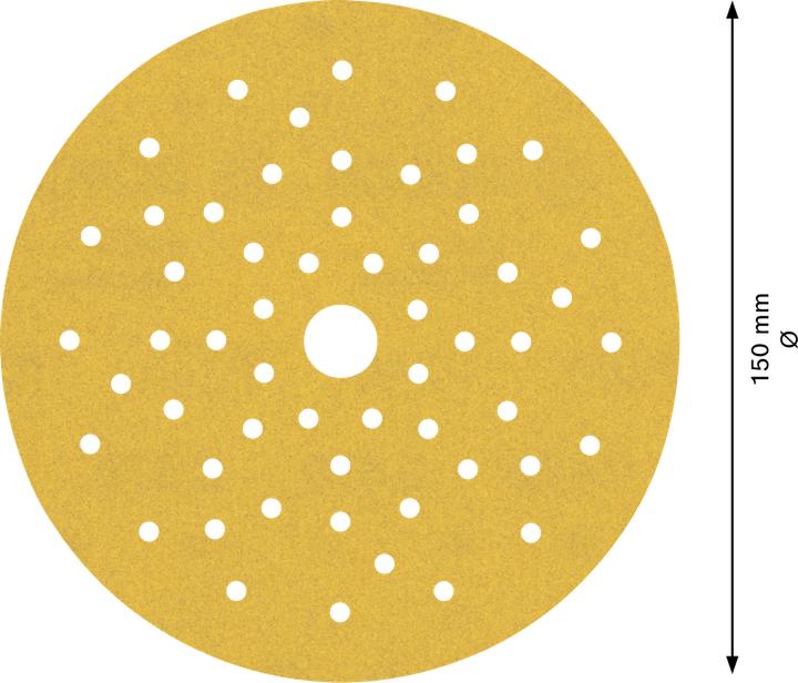 Immagine prodotto Bosch Professional Zubehör EXPERT C470 Carta vetrata multiforo per levigatrice rotorbitale, 150 mm, G 240, 5 pezzi. (240)