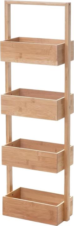 Actual product image Jamb Bathroom shelf with 4 baskets (88.5 x 28.5 x 15 cm)