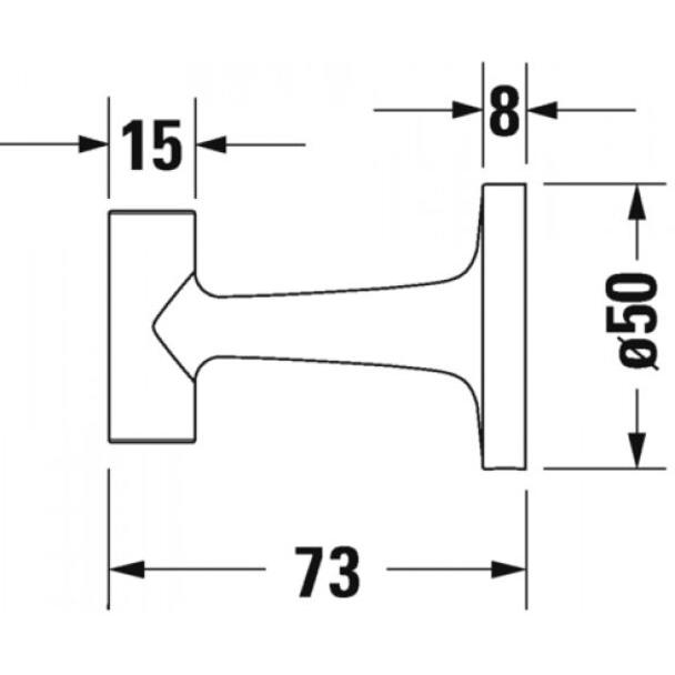 Thumbnail - Duravit, Handtuchhalter + Handtuchhaken, Starck T Handtuchhaken, 009929