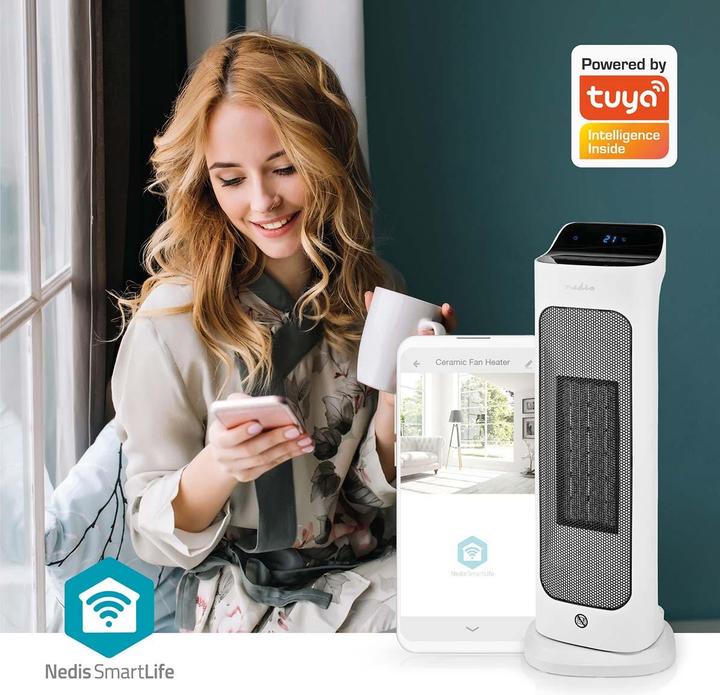 Actual product image Nedis SmartLife ceramic PTC fan heater | Wi-Fi | 2000 W | 2 heat settings | oscillation | display (2000 W)