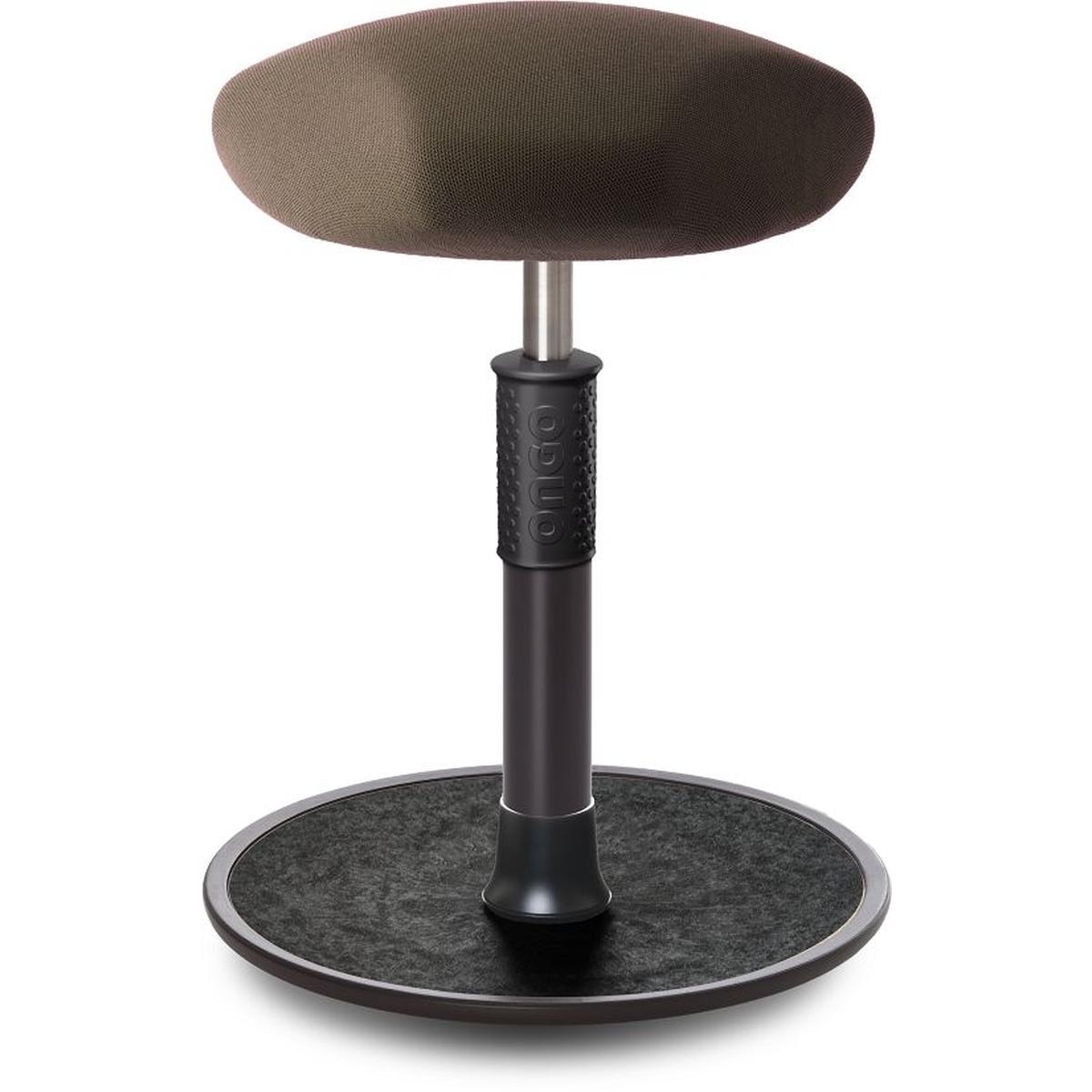 Ongo, Bürostuhl, Sitz- Stehhocker Free Regular Triangel Gestrick Braun schwarz /chwarz