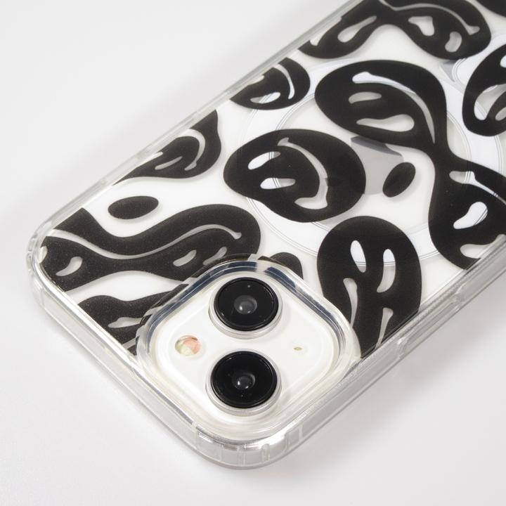 Produktbild PhoneLook Hülle Gummi Silikon MagSafe transparent Liquid Smiley (Apple iPhone 15)