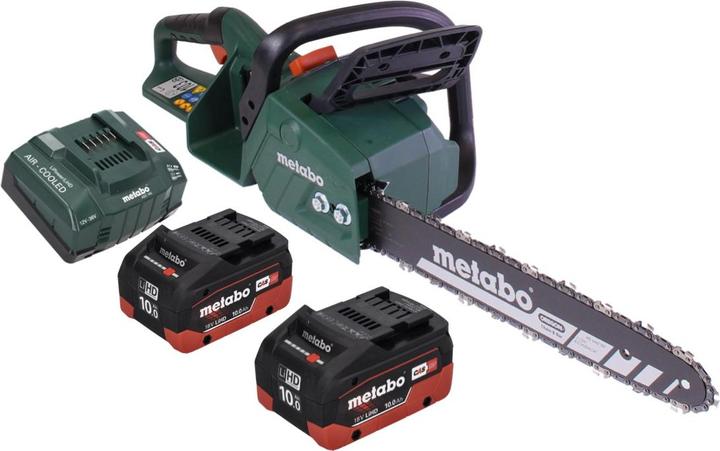 Actual product image Metabo MS 36-18 LTX BL 40 Battery chain saw 36 V ( 2x 18 V ) 40 cm 22 m/s brushless + 2x battery 10.0 A (Battery chain saw)