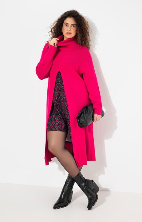 Produktbild Ulla Popken Long-Pullover, A-Linie, Stehkragen, Langarm (56)